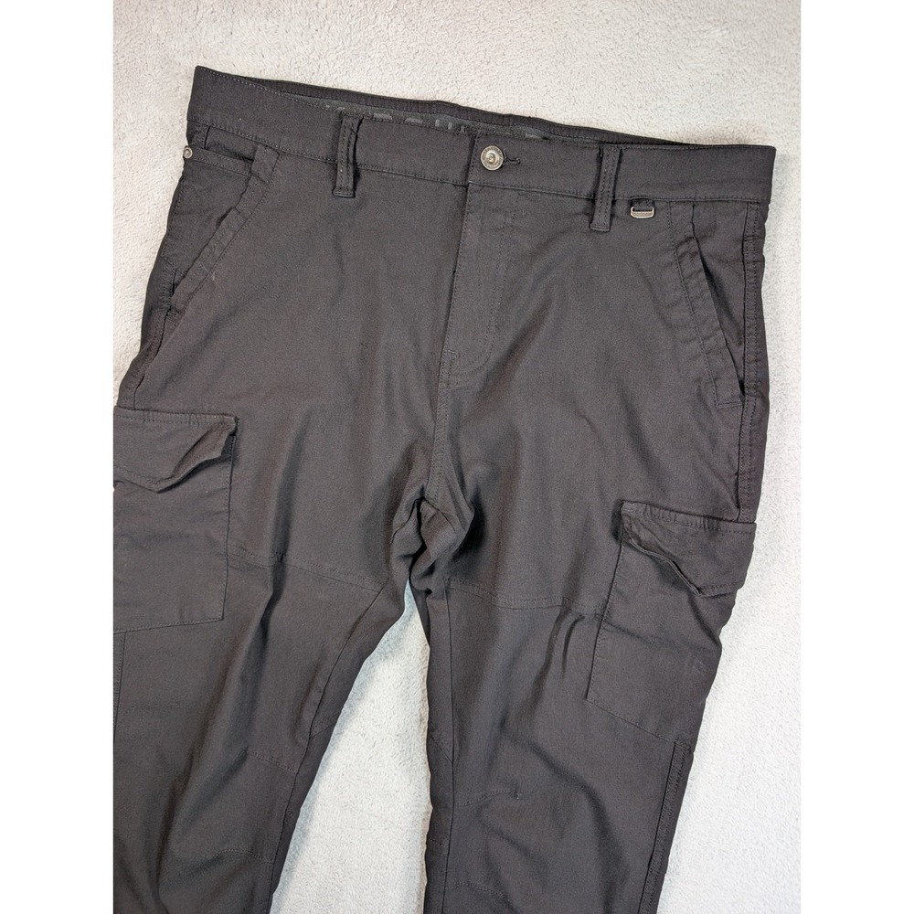 Projek Raw Mens Black Cargo Pants Stretch Slim Tapered Size 36 144101‎ Utility